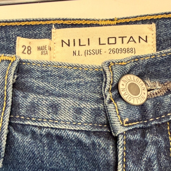 Nili Lotan Denim - Nili Lotan Blue Straight Leg Jeans